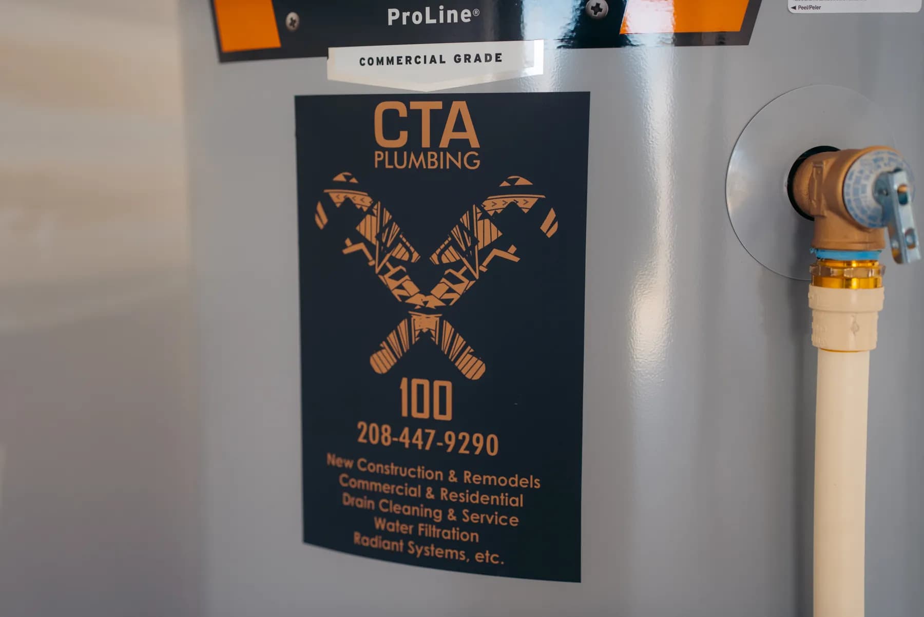Water Heater Services service performed by a CTA Plumbing 100 technician